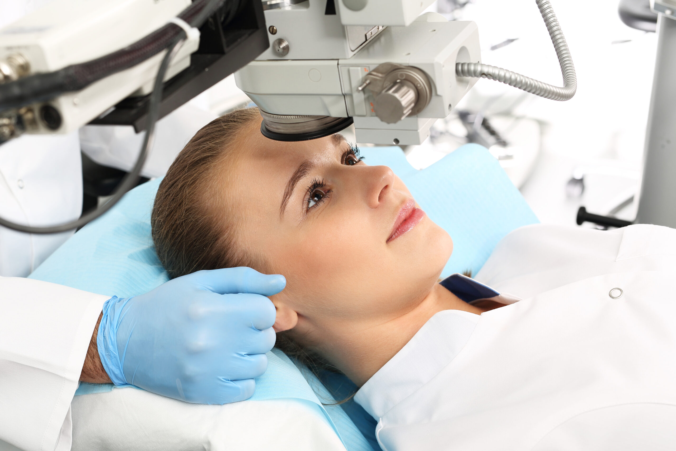 Laser,Vision,Correction.,A,Patient,In,The,Operating,Room,During